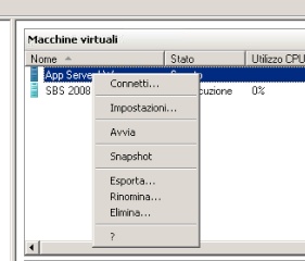 Clonare una macchina virtuale su Hyper-V