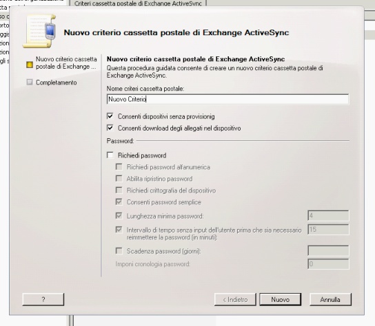 Eliminare la richiesta di password su iPhone e iPad sincronizzati con Exchange 2007