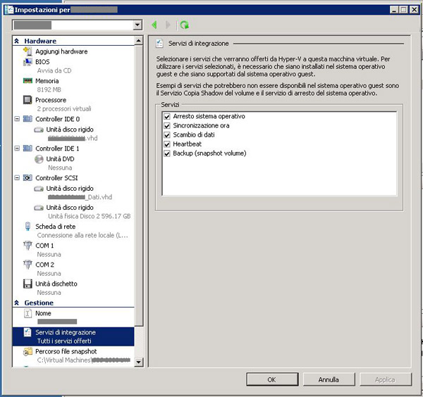 Disabilitare la sincronizzazione automatica dell'ora su una macchina virtuale Hyper-V